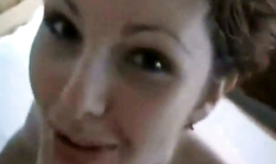 Smiling gf with cute face prefers only protected banging