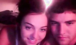 Me and my sexy girlfriend are having hot sex on webcam