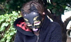 Sexy beauty in black spandex pants have a nice round ass