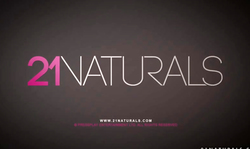 Smiling girl in black nylons fucked in her accurate shaved hole