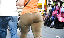 This awesome round big booty looks incredible in close-up