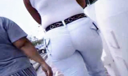 Two ladies with really amazing big booties spotted on the street