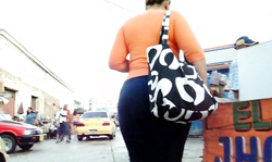 Just look at this awesome wide big booty in black pants