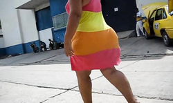 Nice to watch how her big booty is jiggling from behind