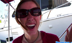 Topless cutie Brooke Skye have fun with her girlfriends