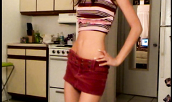 Very slender young cutie Brooke Skye is enjoying being naked