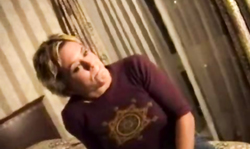 Good-looking Bus Stop Whore blonde is having tons of fun in the rented room