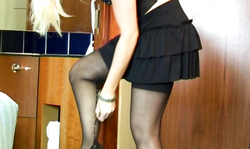 Excited Cony's Girls babe shows off her wide-opened pussy