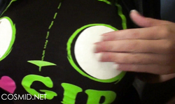 Astonishing Cosmid lady flashed her tit in a hot way