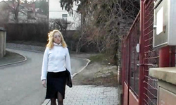 Kinky small-tit secretary is getting Creamed On Glasses