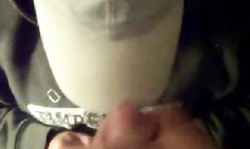 Sweet wife received a thick cumshot on her lips and nose