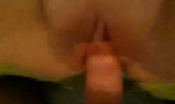 Dark-haired amateur wife fucked in her accurate shaved cunt