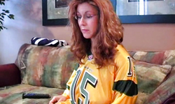 Redhead Next Door wife blows a hard wiener with passion