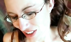 Loaded boner between the boobs of a lusty Next Door wife