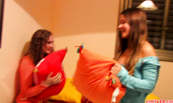 Sweet and lusty Emily 18 is plating with her kinky gf