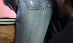 Astonishing teen brunette in tight jeans fucked on the first date