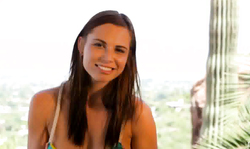 Sensual toned brunette Aidra Fox is answering some questions