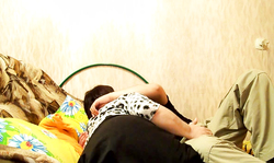 Big-butt Russian milf is enjoying riding on top like a cowgirl