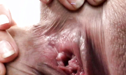 Slender as fuck brunette shows off her round booty