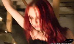 Ultimate redhead cutie Liz Vicious has a perfect slender body