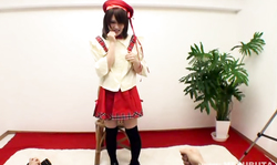 Sexy oriental schoolgirl is handling two dicks like a pornstar