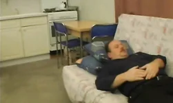 Angelic young chick gets screwed by a very fat old pervert