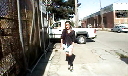 Extremely sexy brunette flashed her sexy tits outdoors