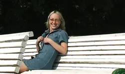Public whore shows her naked body right by the park