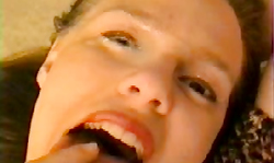 Messy and thick facial load for a smiling babe Queeny Love