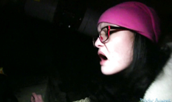 Sweet outdoor sex for money with an innocent brunette