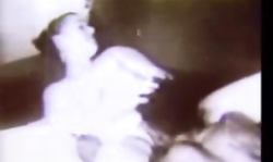 Black & white Retro porn movie about interracial sex