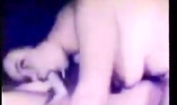 Two men nicely bangs a dick-swallowing brunette in Retro porn cinema