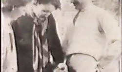 Retro babe with big bottom gets her crack banged from behind