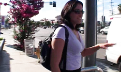 big-ass girl is truing double penetration in Road Gang Bangs