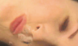 Stunning cougar in black corset strokes her accurate crack