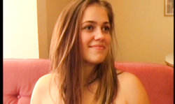 Smiling cutie performs a deep blowjob and gets nailed by Unge Danske