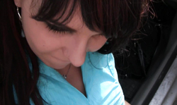 Sensual mom Aische Pervers sucks a driver's dick with pleasure