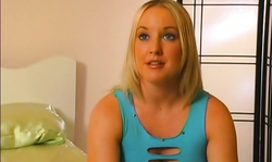 Blue-eyed Calli Cox has a very tight and accurate pussy