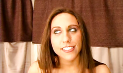 Fat dick cums on the face of a busty beauty Alisandra Monroe