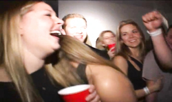 Calli Cox sucks random hard boners on the local party