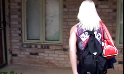 Dick-loving blue-eyed blonde Calli Cox gives a deepthroat