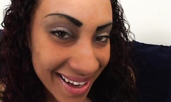 Pregnant bitch with huge tits gets banged by black and white cocks