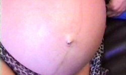 Busty Pregnant Latina with big ass gives a head and gets banged