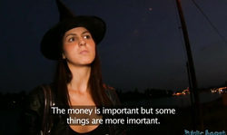 Awesome chick is getting seduced outdoors by Public Agent