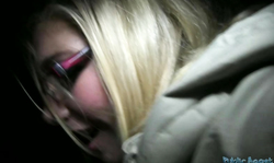 Playful blonde is getting seduced and pounded on the camera