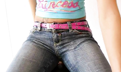 Hot ass crush fetish with a playful girl in blue jeans