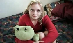 Golden girl with small tits fucked on her first Casting