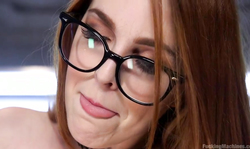 Elegant mademoiselle Amarna Miller is toying her accurate pussy