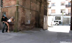 Big-ass babe Leyla Black gets her holes banged on the street