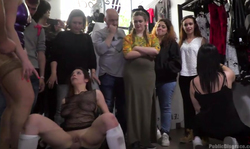 Zenda Sexy and Yasmin Scott are two Public Disgrace whores